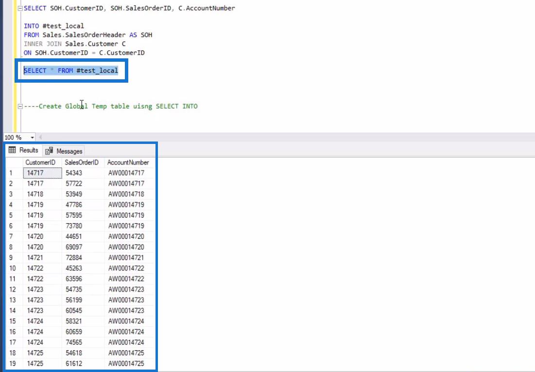 LuckyTemplates 用戶的 SQL 臨時表和視圖