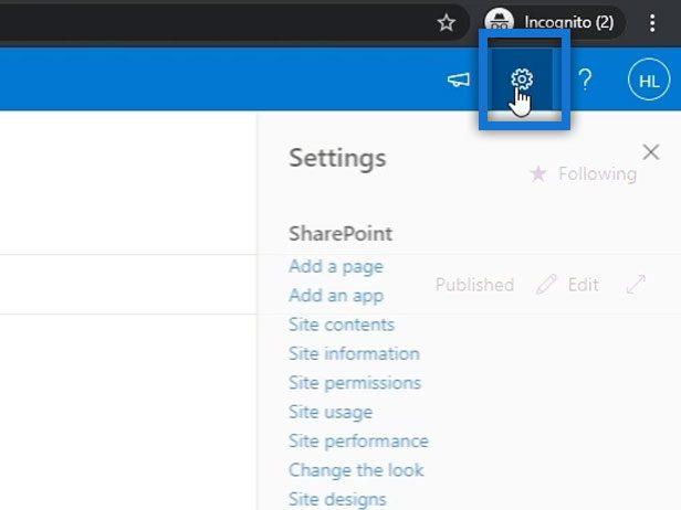 Éléments de navigation du site SharePoint : un aperçu