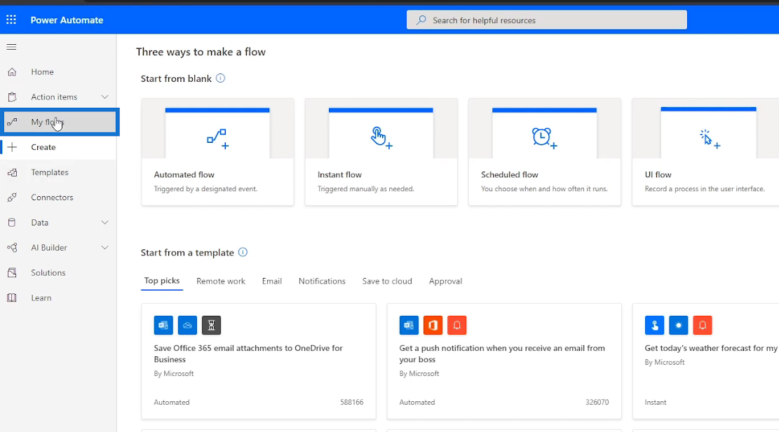 Geschäftsprozessabläufe in Microsoft Power Automate