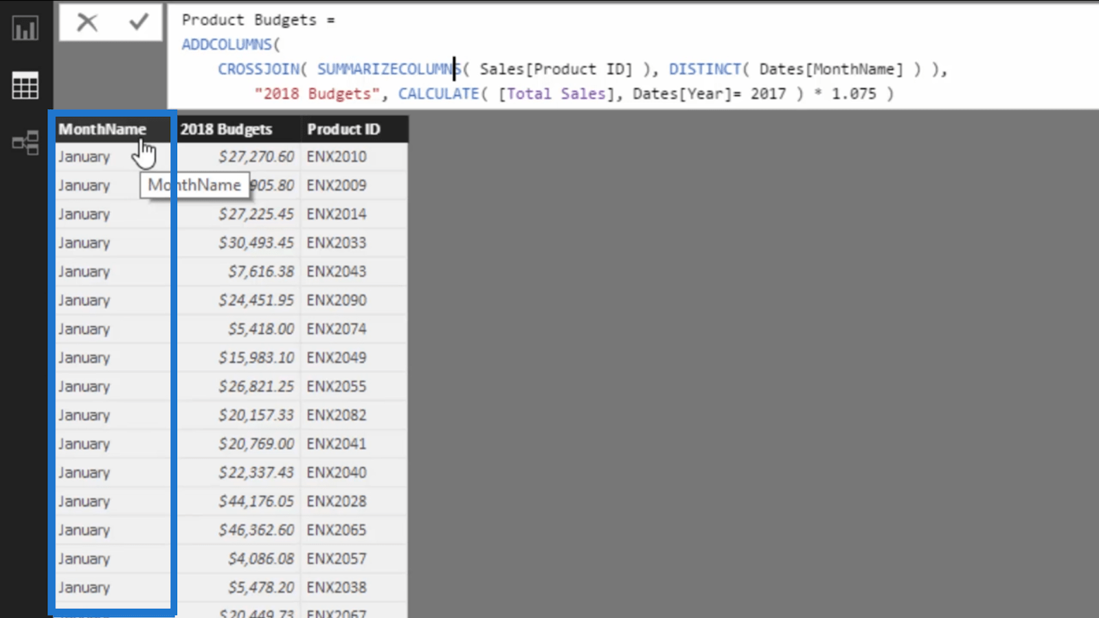 So erstellen Sie Budgets mit saisonalen Auswirkungen mithilfe von LuckyTemplates