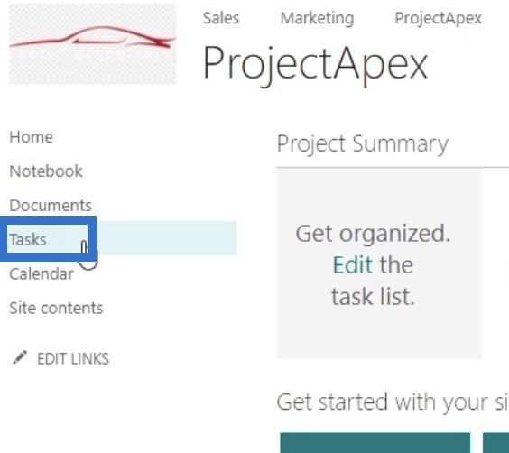 Site de projet SharePoint : création et configuration