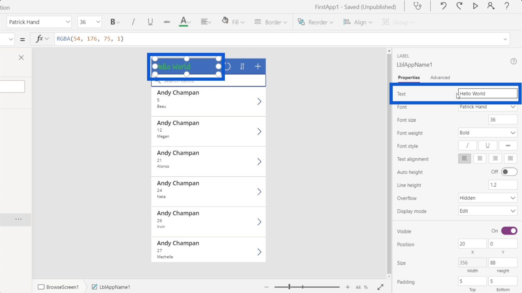 Environnements Power Apps : configurer correctement les éléments de l'application