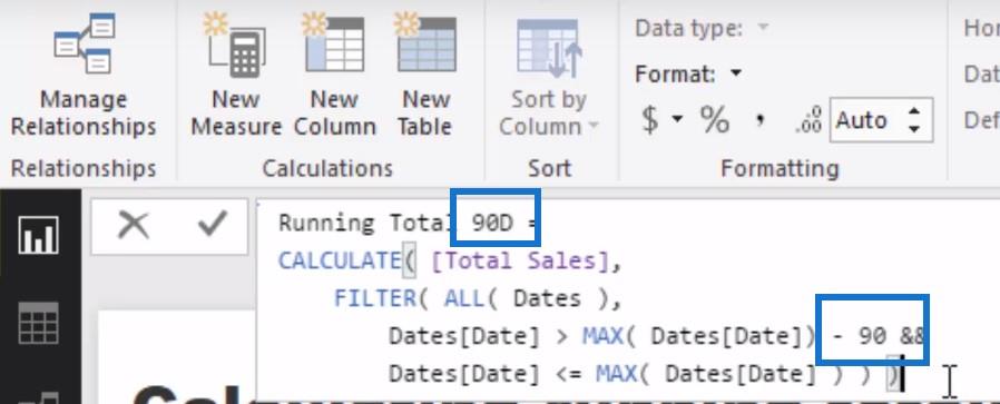 DAX を使用した LuckyTemplates での累計