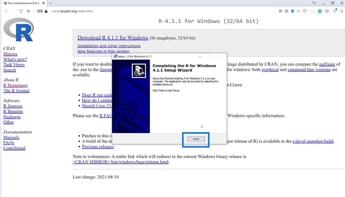 Guide de téléchargement et d'installation de R et RStudio