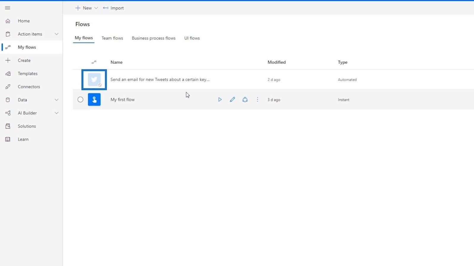 Tutorial Microsoft Flow – Instant vs.  Flux automatizat