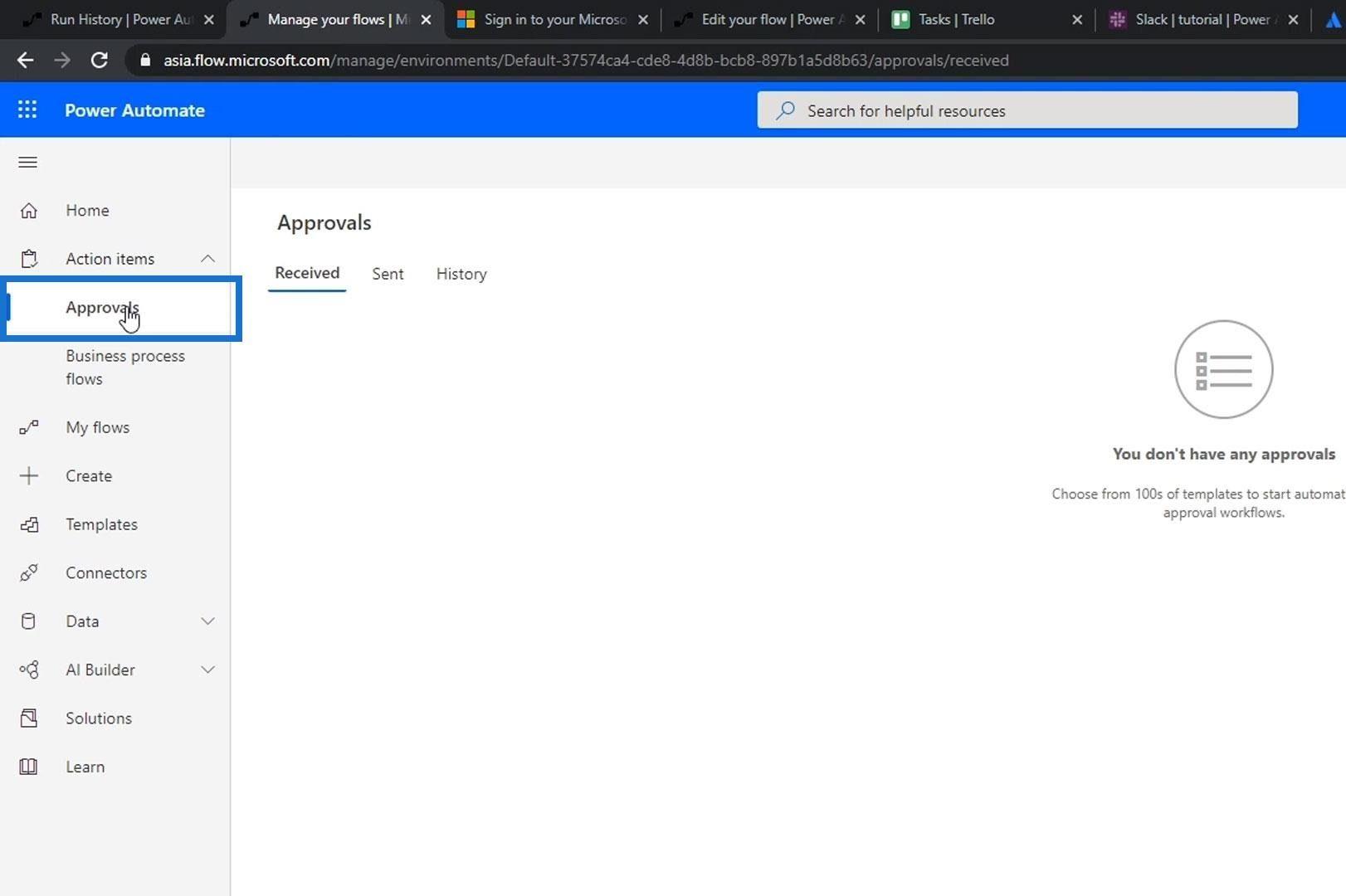 Configuração e teste do fluxo de trabalho de aprovação no Power Automate