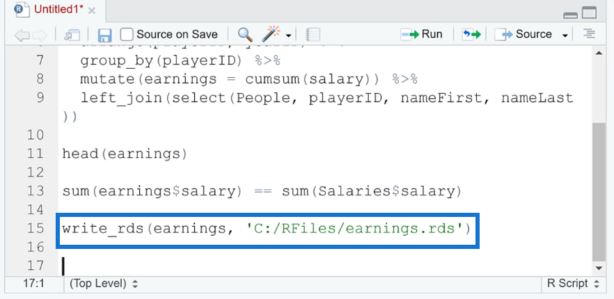 So speichern und laden Sie eine RDS-Datei in R