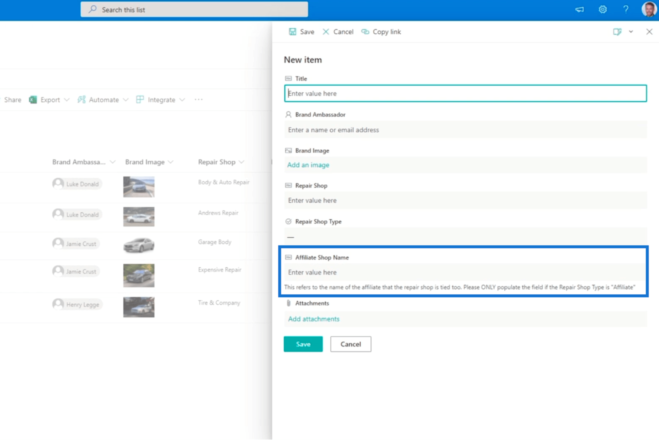 SharePoint 列驗證的兩種方式