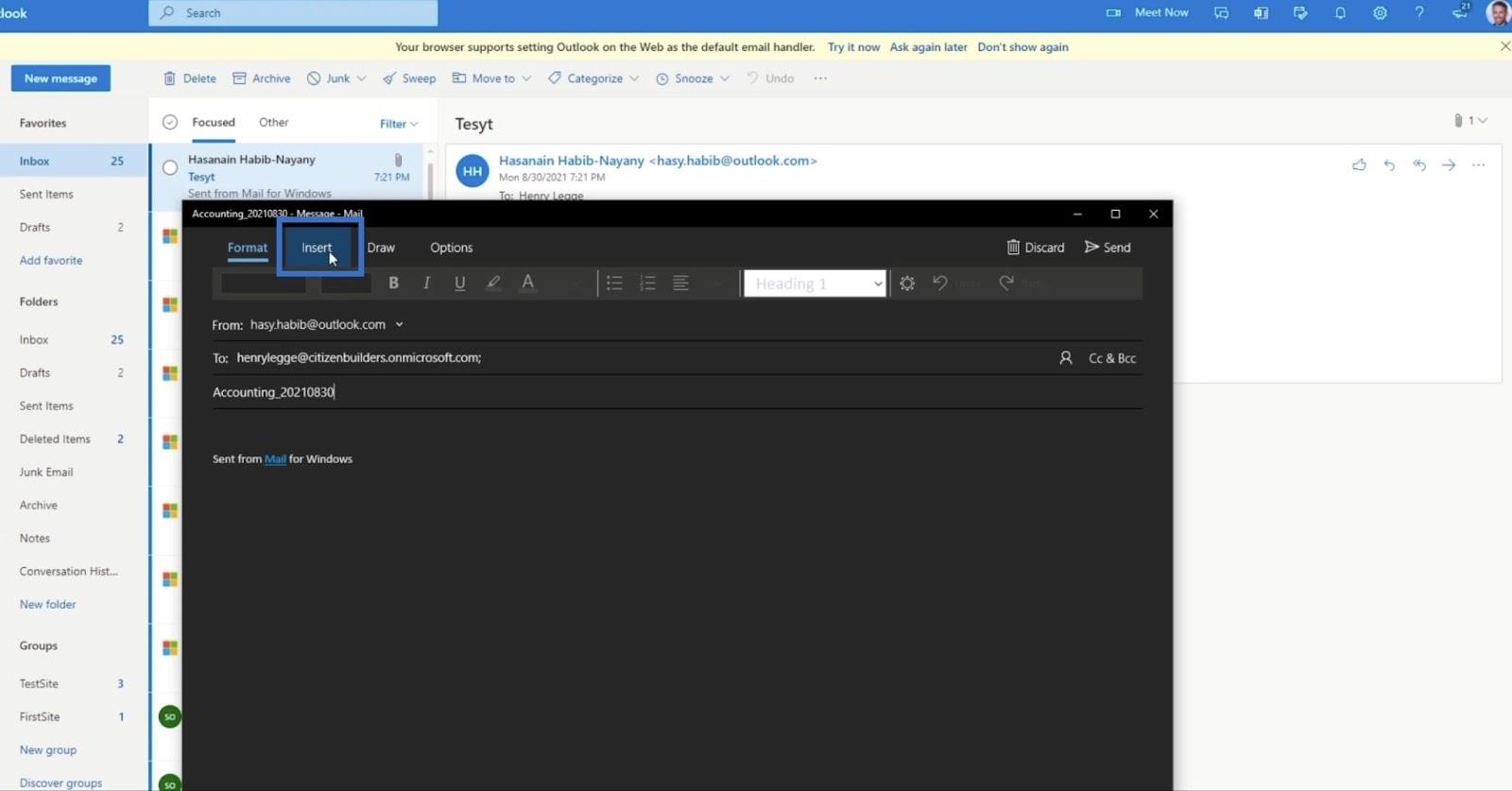 MS Flow : comment télécharger dans SharePoint par e-mail