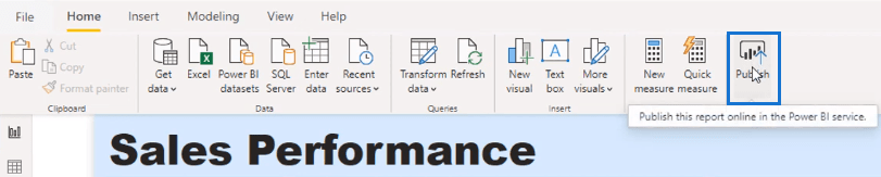 LuckyTemplates サービスを使用してレポートを発行する方法