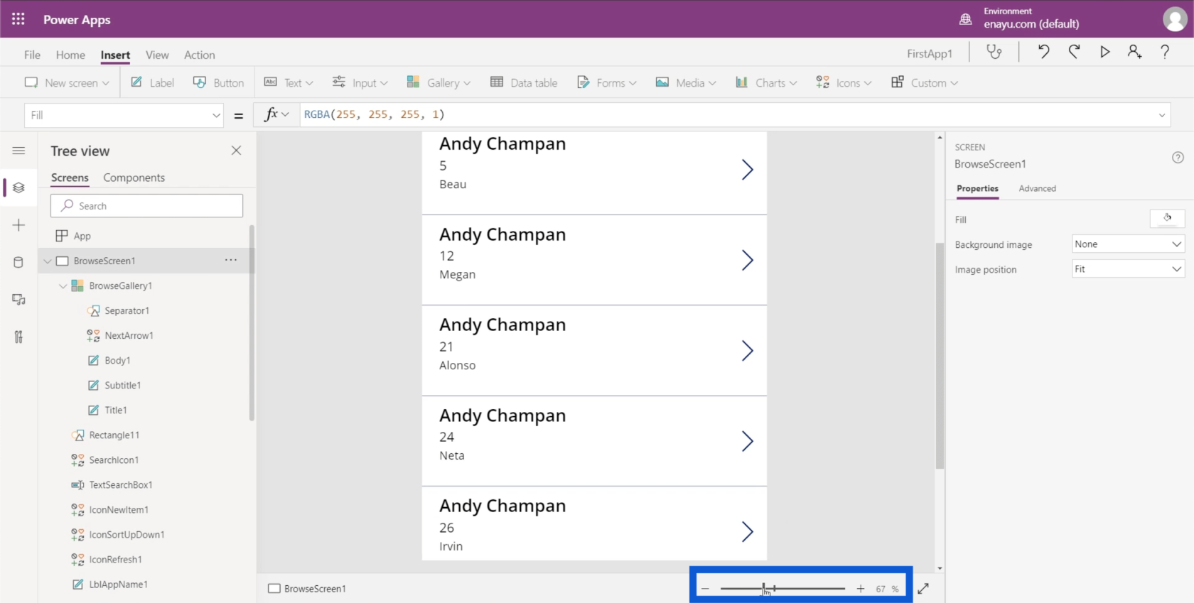 Environnements Power Apps : configurer correctement les éléments de l'application