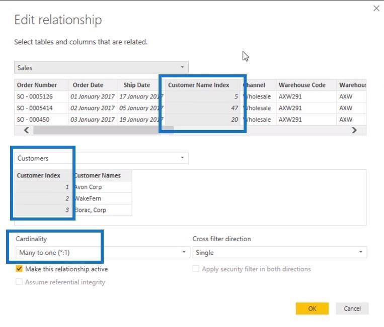 สร้างความสัมพันธ์แบบจำลองข้อมูลของคุณใน LuckyTemplates