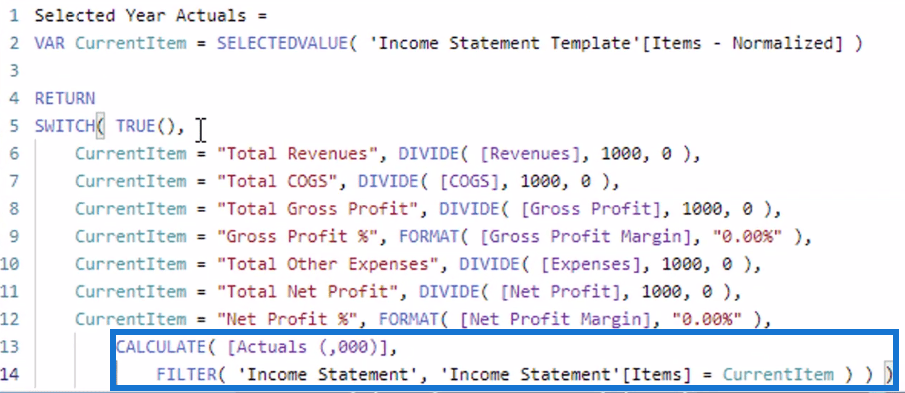 Comment créer des sous-totaux uniques dans les tableaux LuckyTemplates