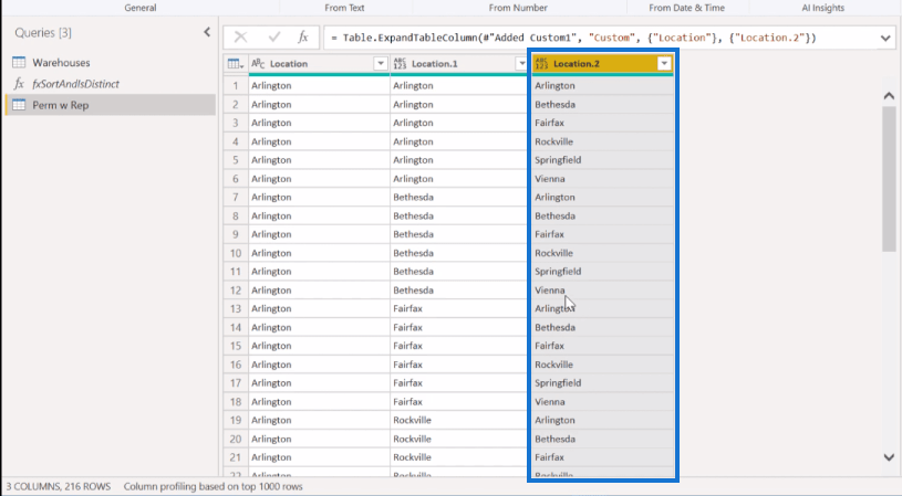 在 LuckyTemplates 中使用 Power Query 進行組合分析