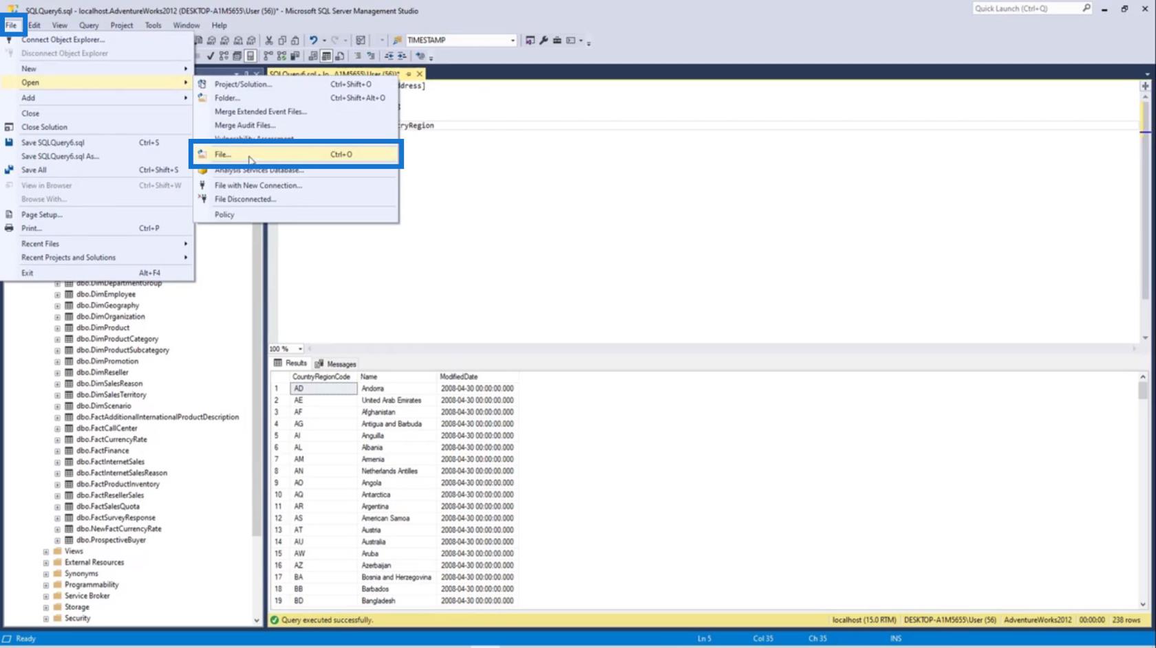 Téléchargement et installation de SQL Server