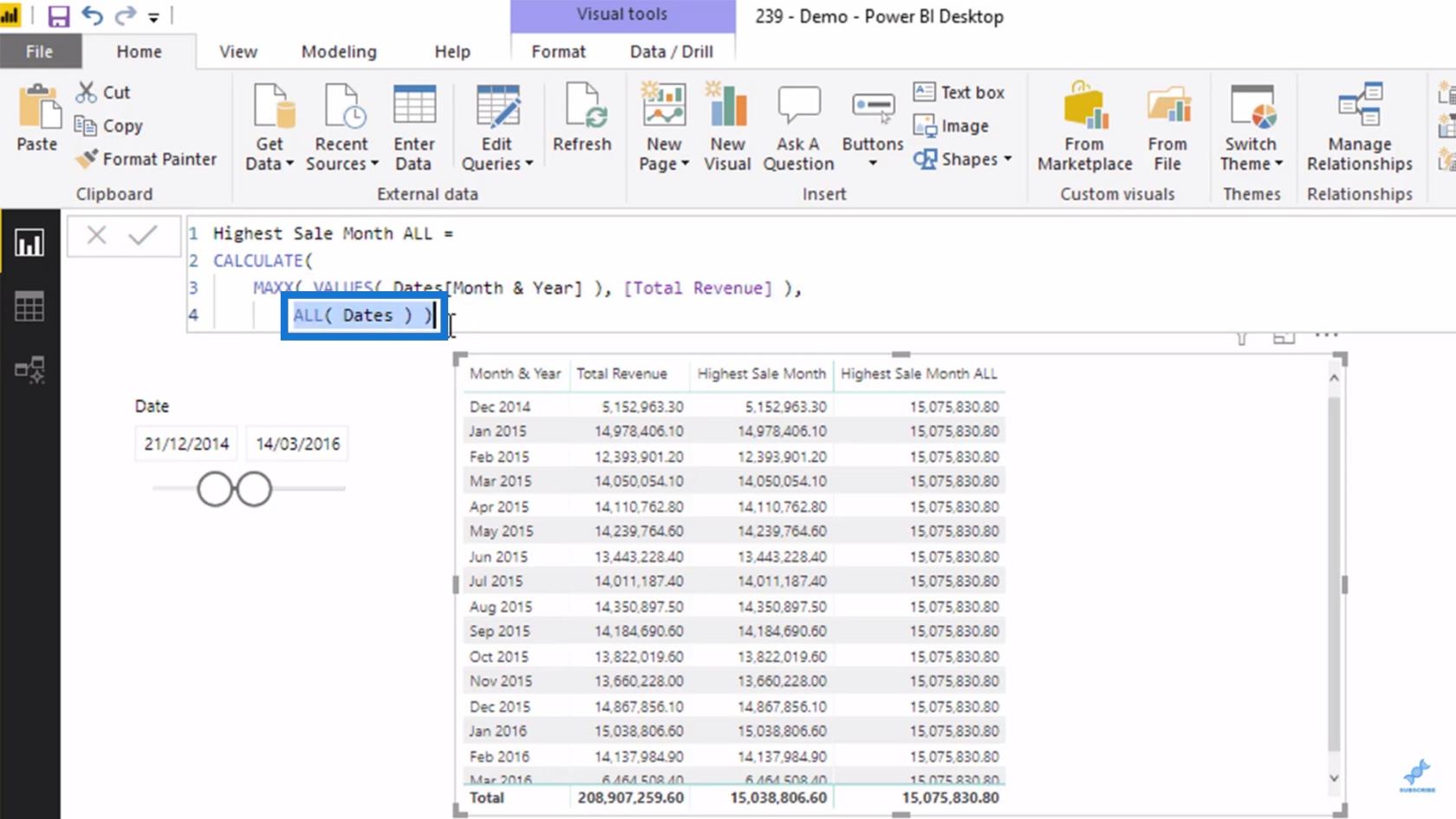 La différence entre les fonctions ALL et ALLSELECTED DAX dans LuckyTemplates