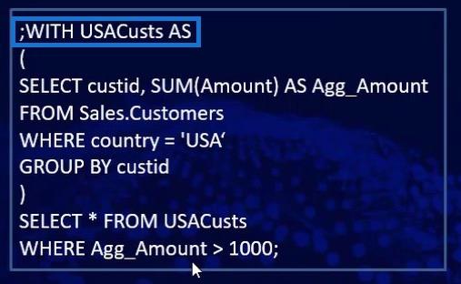 Expressions de table SQL courantes pour les utilisateurs de LuckyTemplates