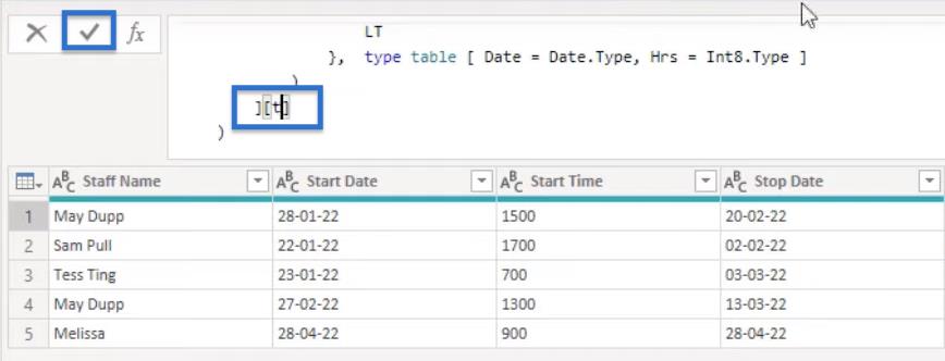 Solution LuckyTemplates entre les dates des heures de travail