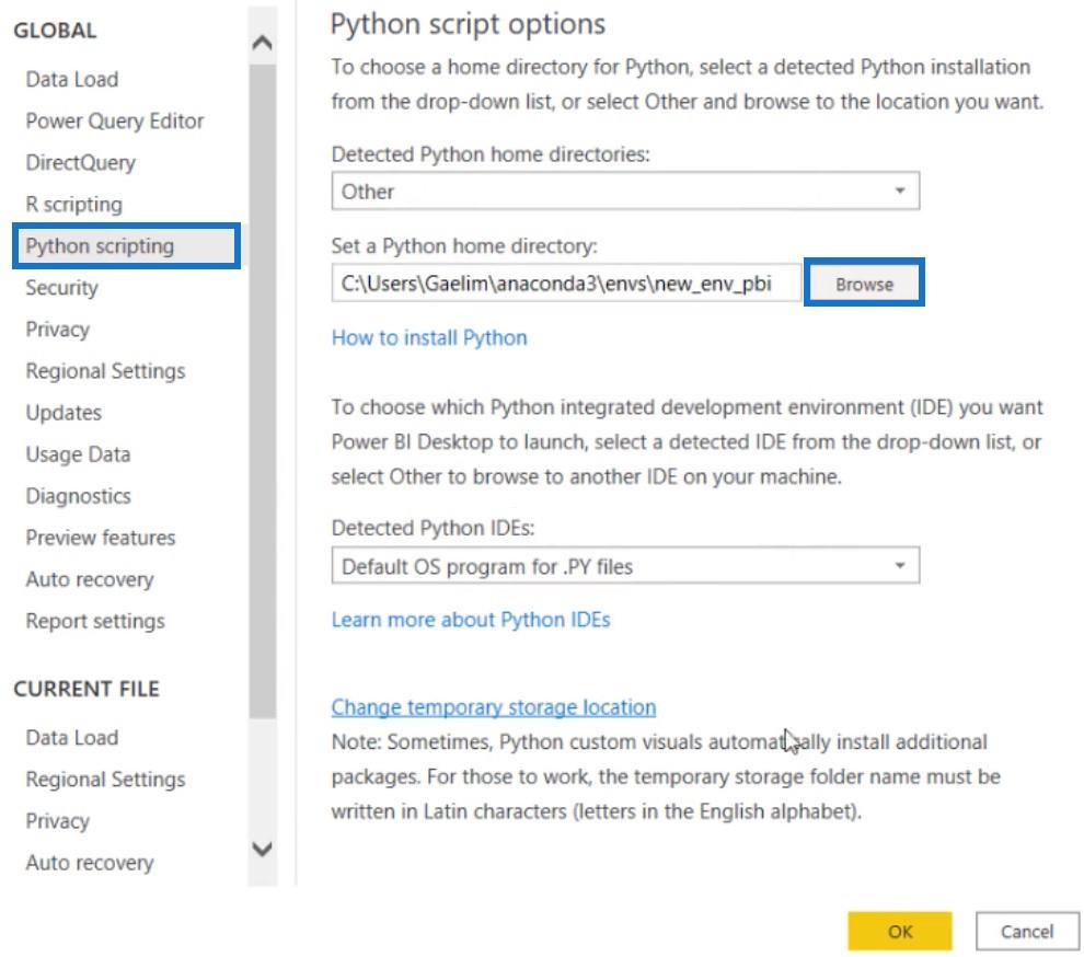 Script Python dans les rapports de données LuckyTemplates