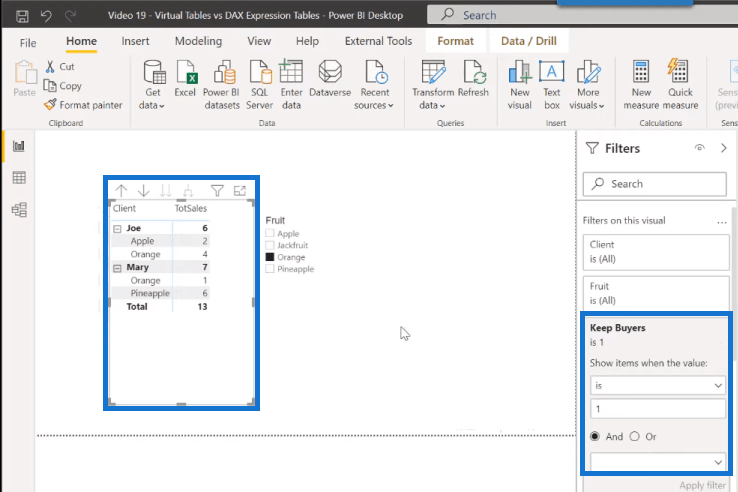 Tableaux dans LuckyTemplates : types et distinctions