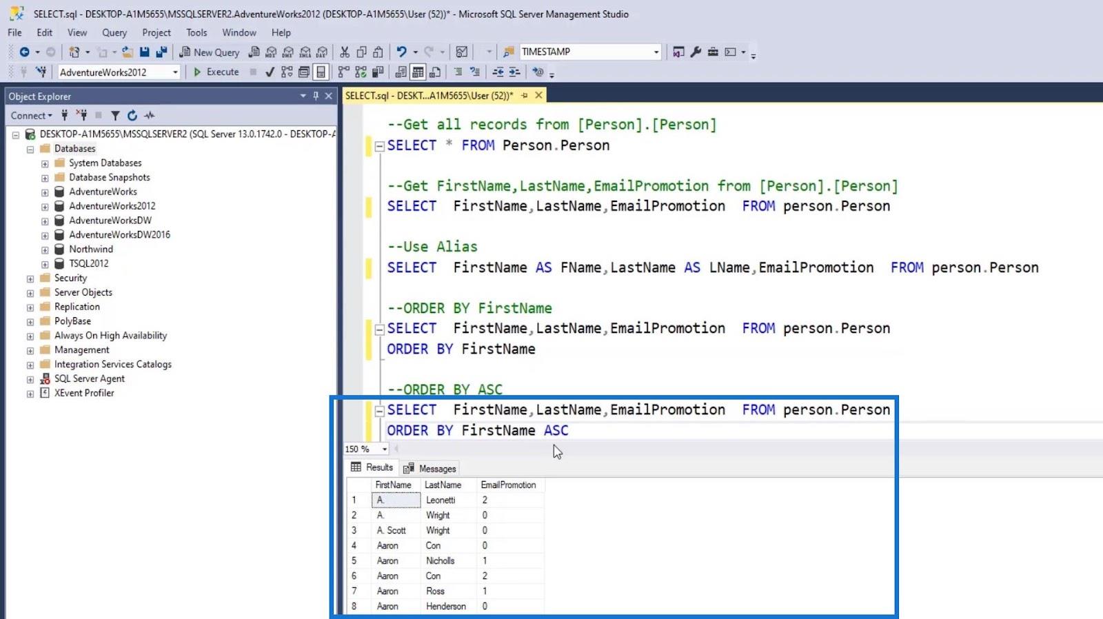 Instrucțiunea SQL SELECT: o introducere