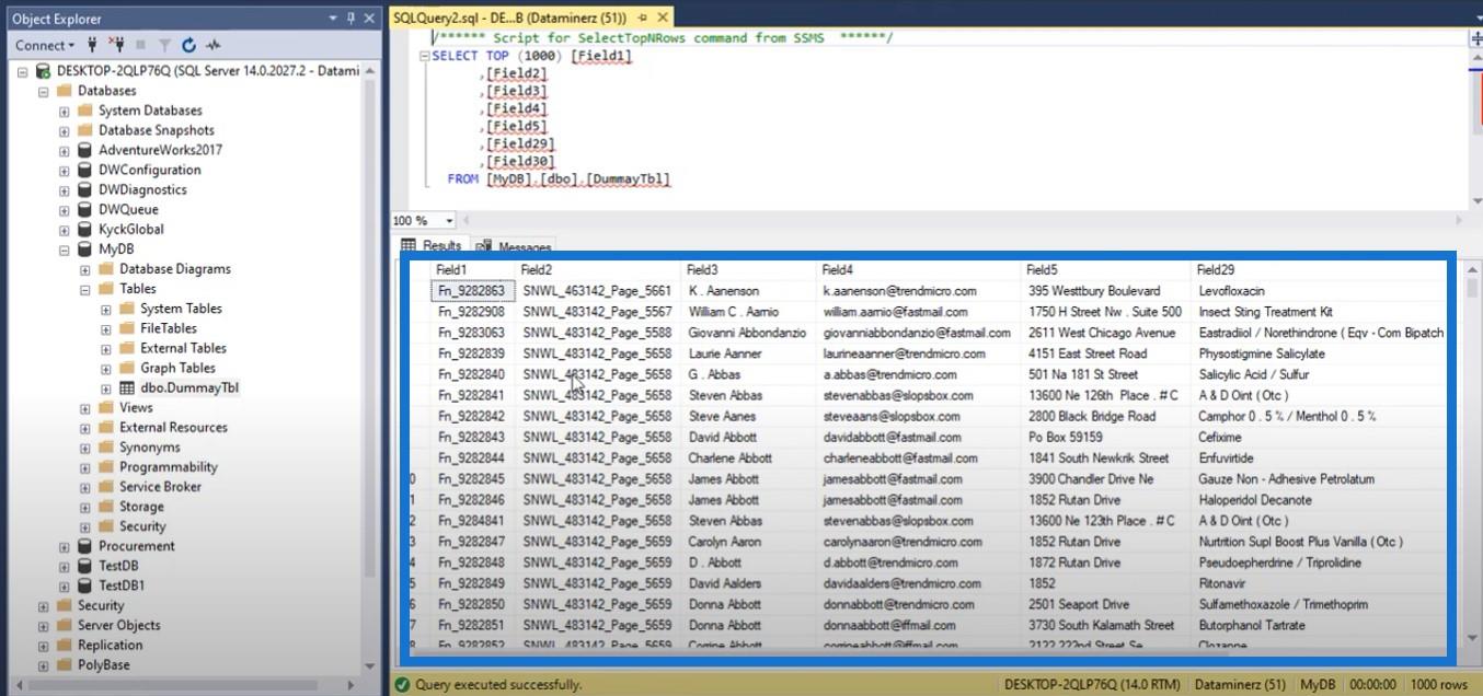 Creați un raport LuckyTemplates către SQL Server utilizând Scriptul R