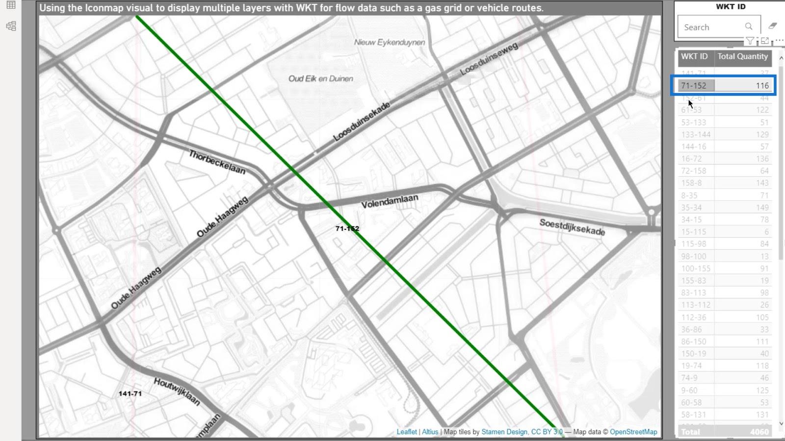 Visual do mapa de ícones do LuckyTemplates: strings WKT