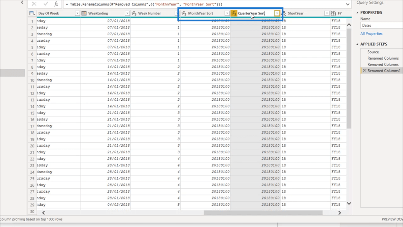 Création d'une table de dates dans LuckyTemplates