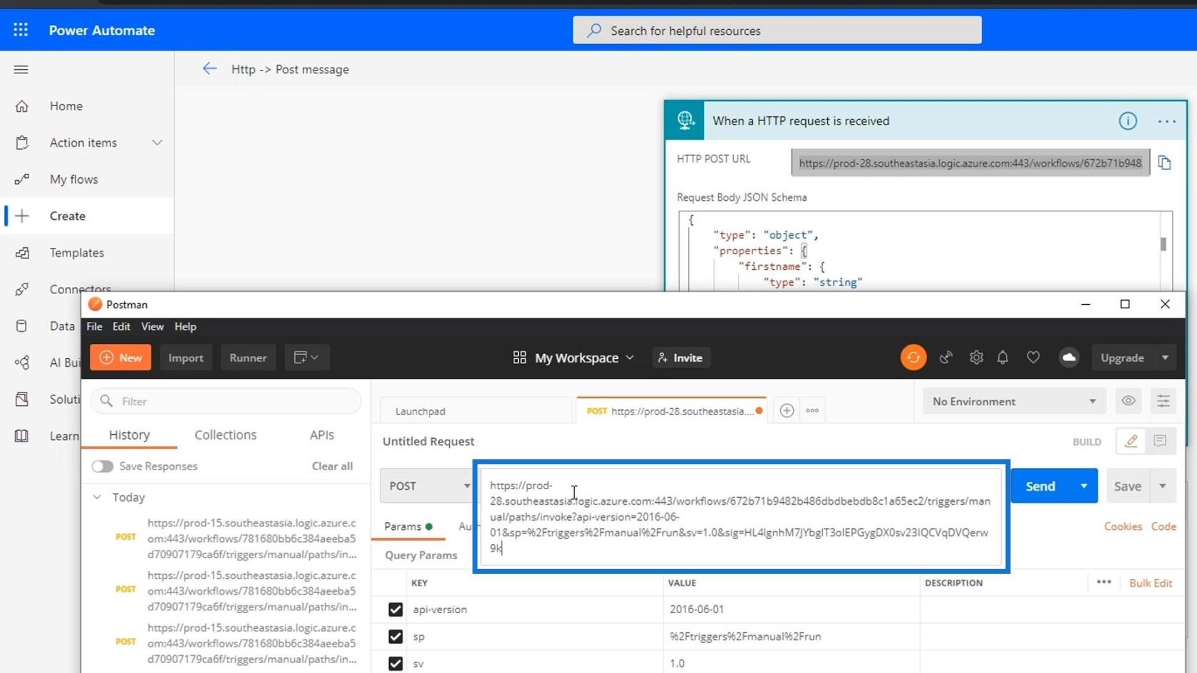 Microsoft Flow HTTP Trigger |  Un tutorial Power Automate