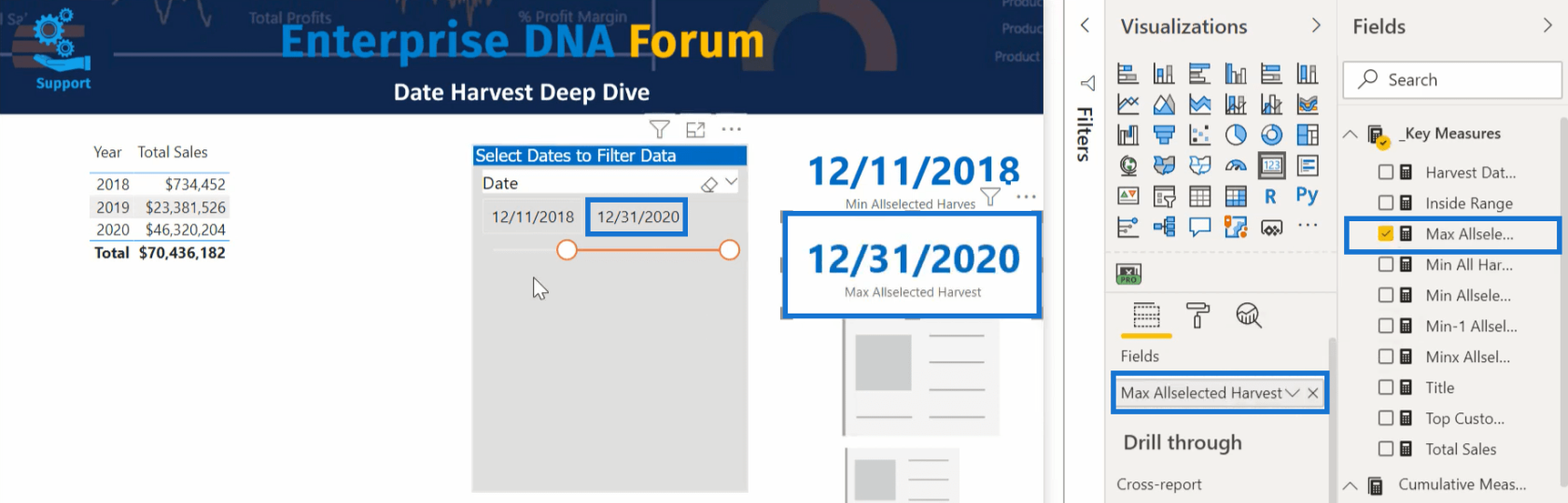 Comment dater la récolte dans LuckyTemplates à l'aide de DAX