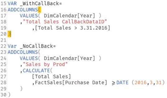 DAX Studio 中的性能問題：CallBackDataID