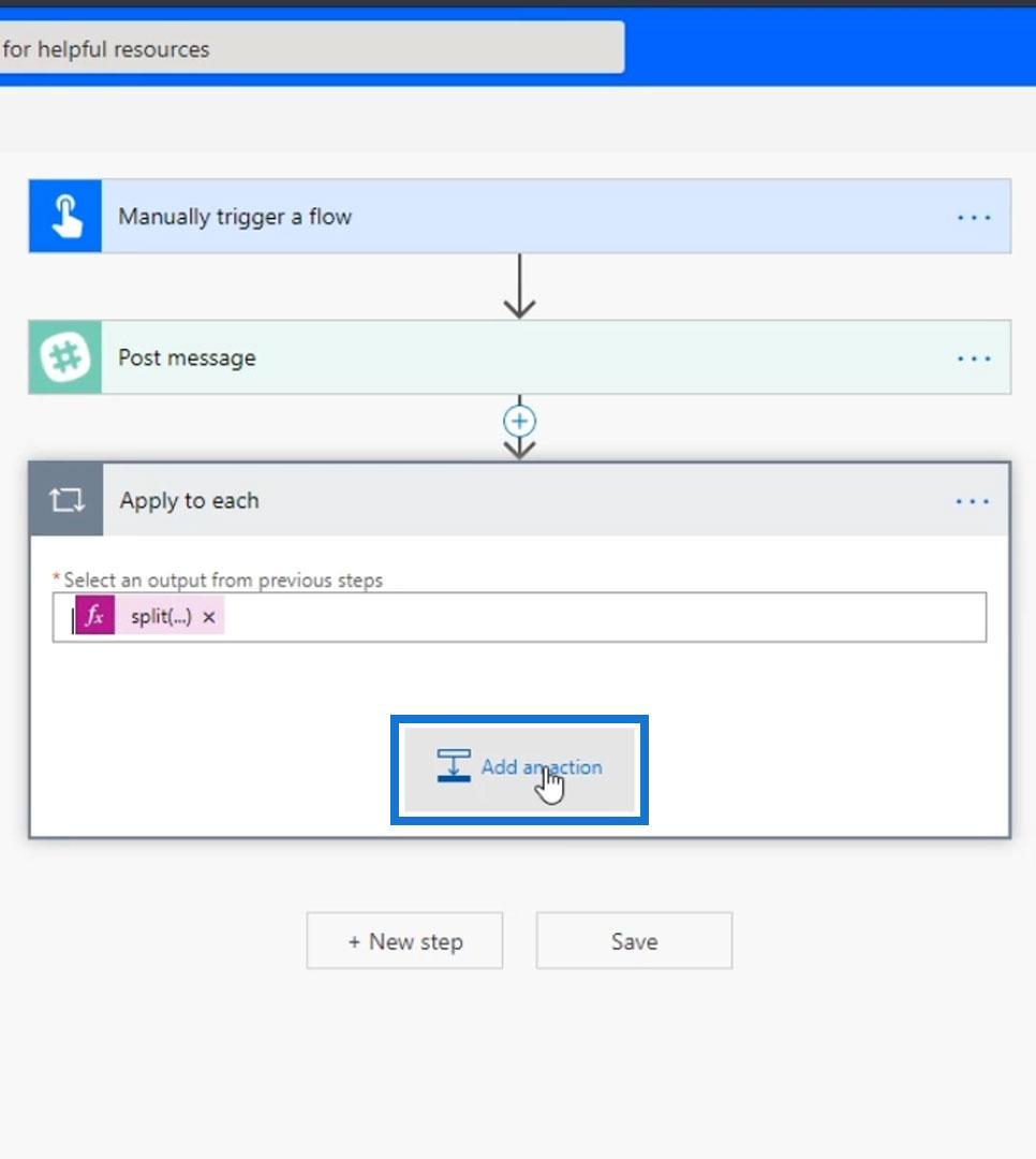 Power Automate Split Function et baies