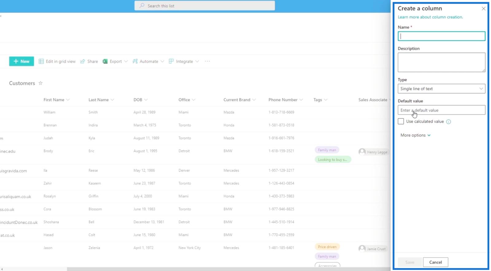 Colonnes calculées dans SharePoint |  Un aperçu