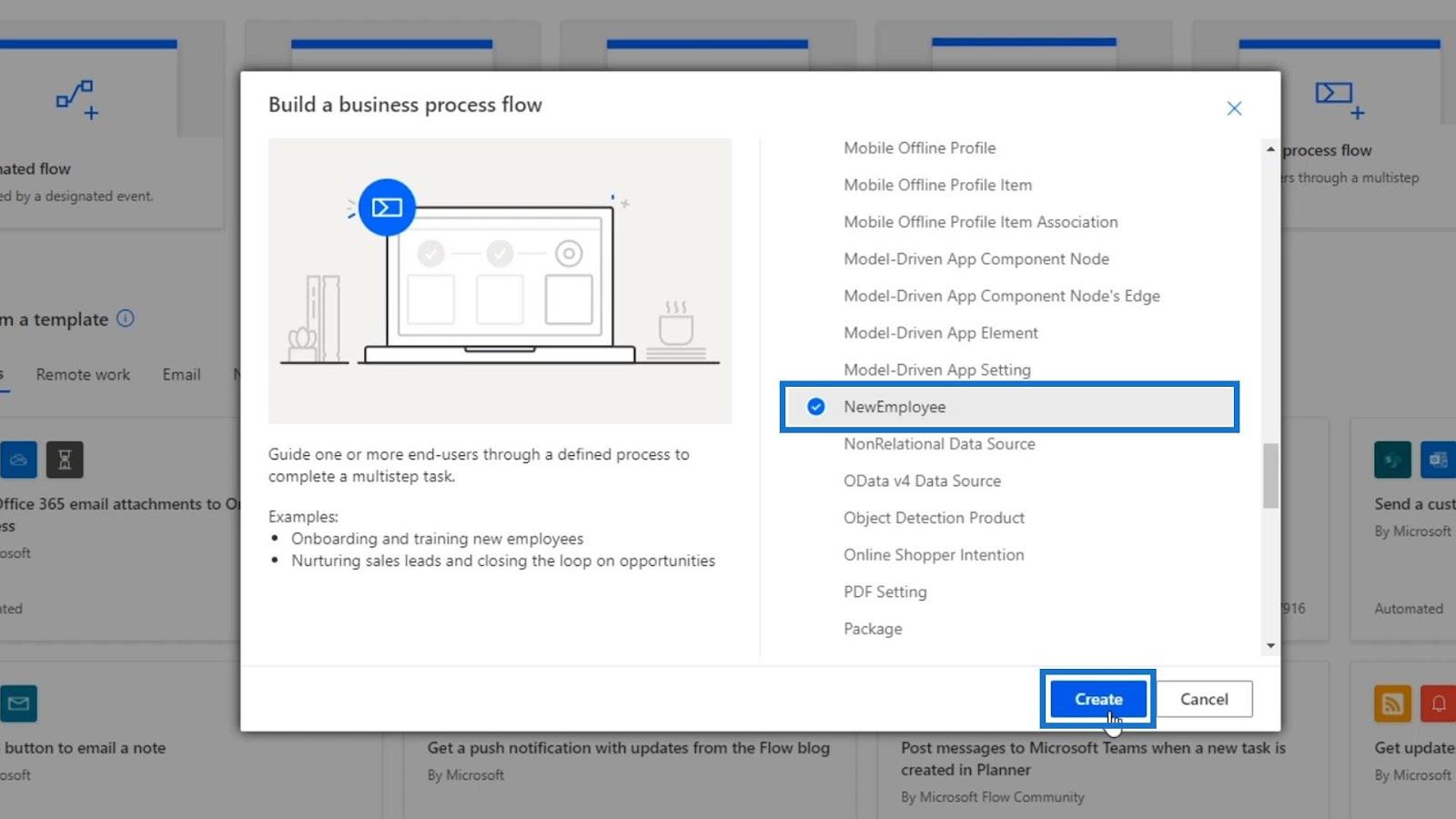 Microsoft Power Automate 中的業務流程