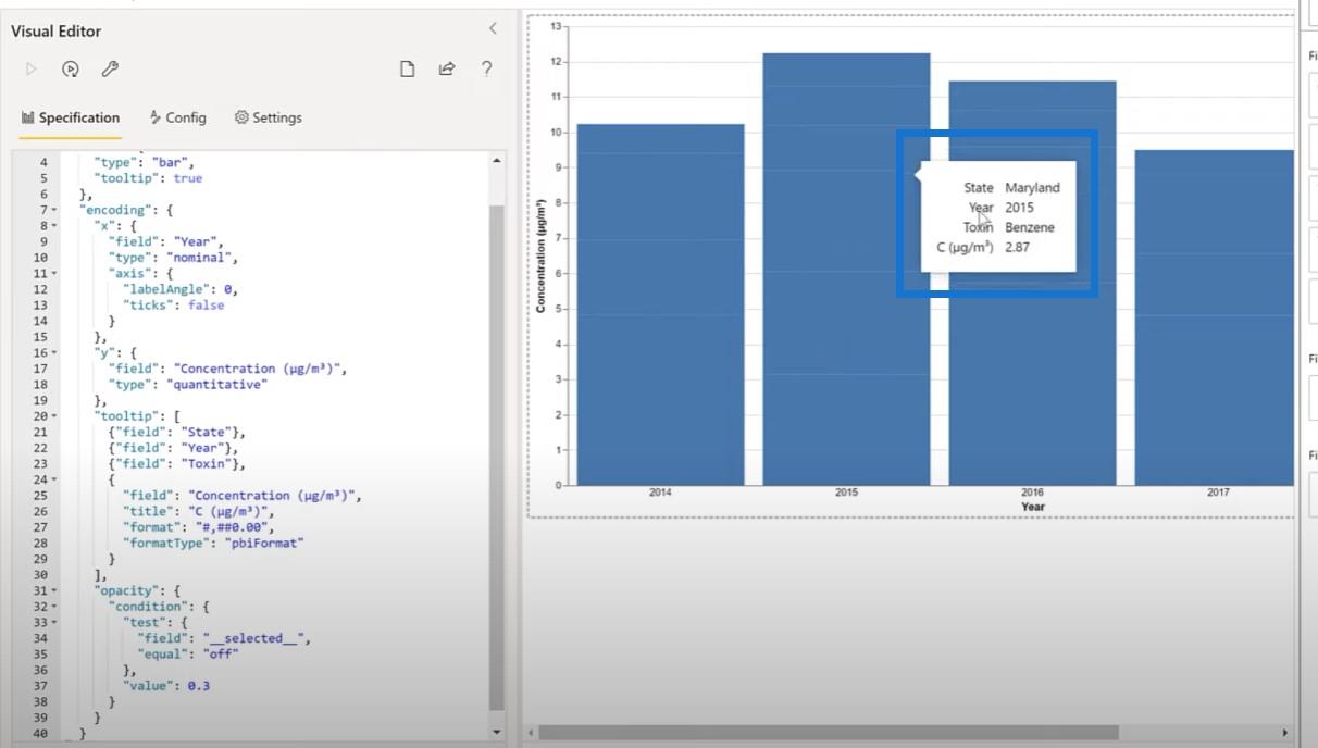 Tutoriel Vega-Lite : Explorer le visuel personnalisé Deneb dans LuckyTemplates