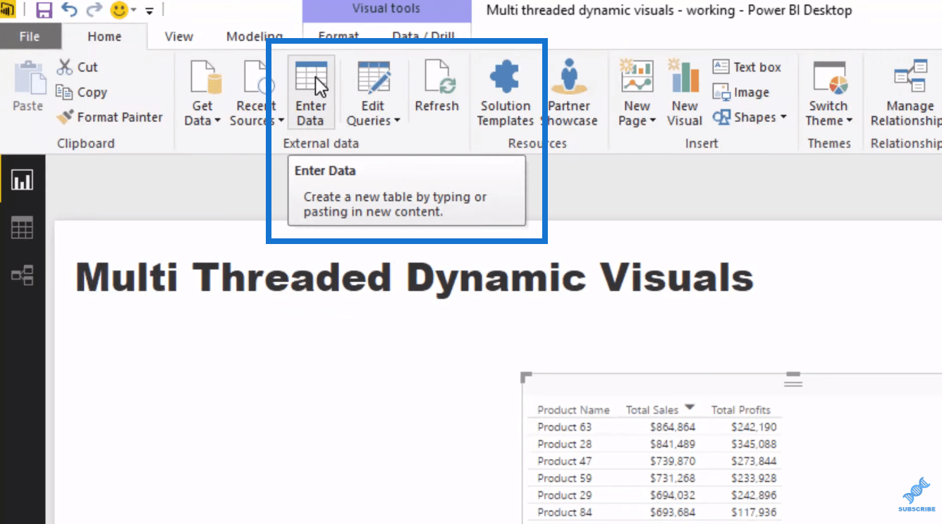 Geavanceerde LuckyTemplates: dynamische visuals met meerdere threads maken