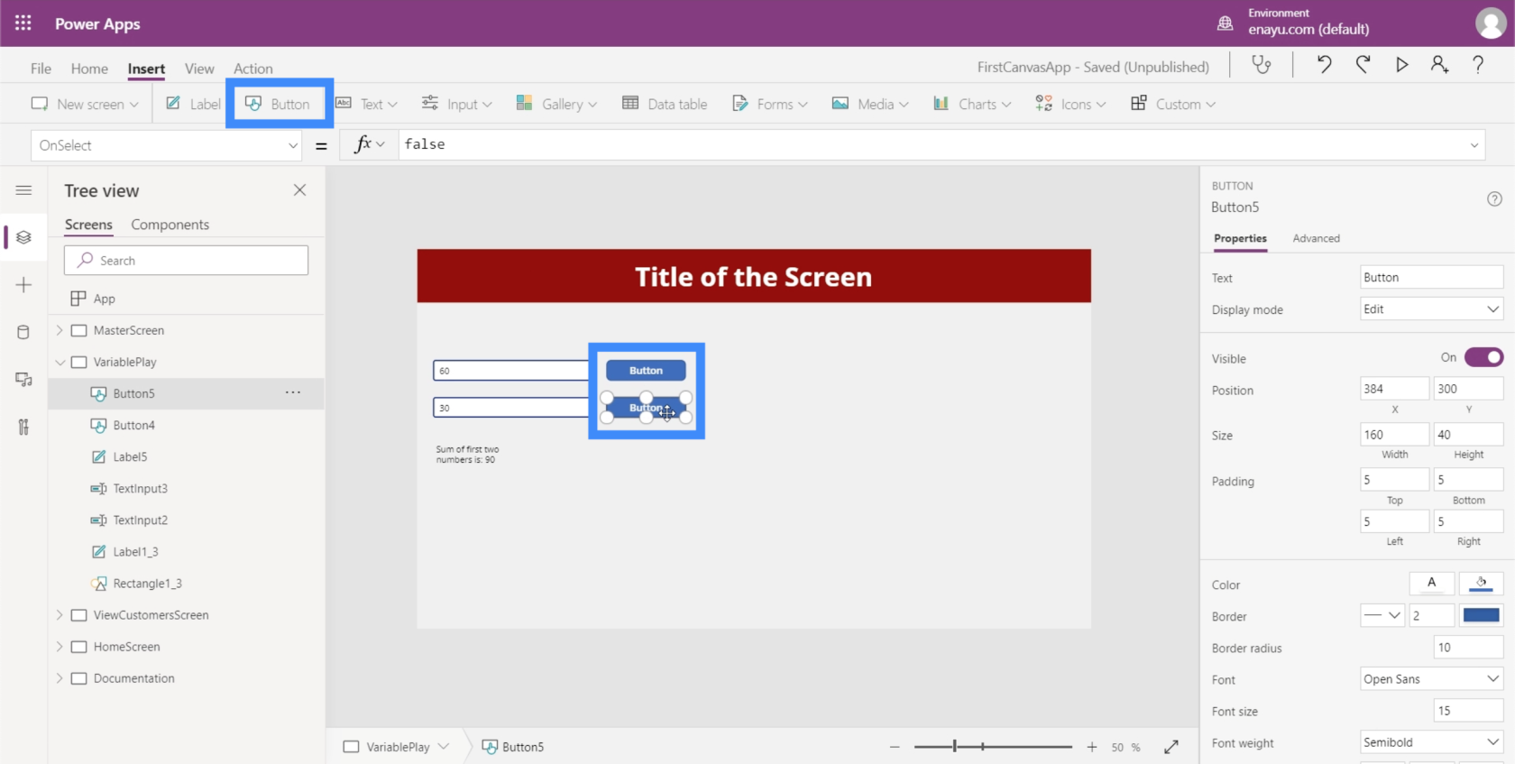 Variabile PowerApps: Identificarea variabilelor contextuale și globale