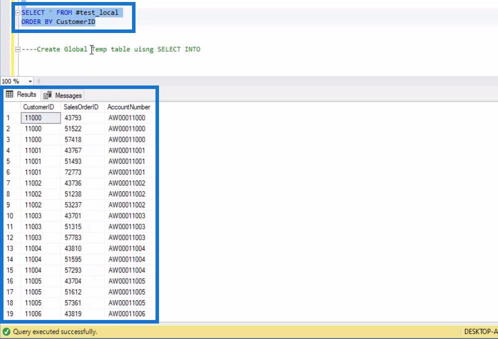 LuckyTemplates 用戶的 SQL 臨時表和視圖