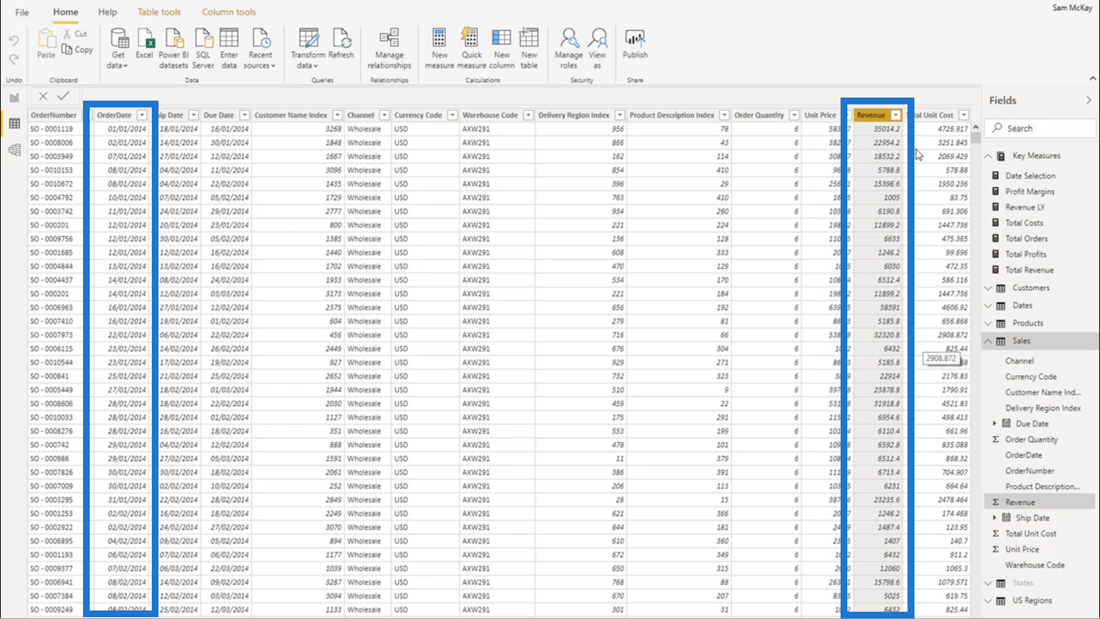 La diferencia entre SUM y SUMX en LuckyTemplates