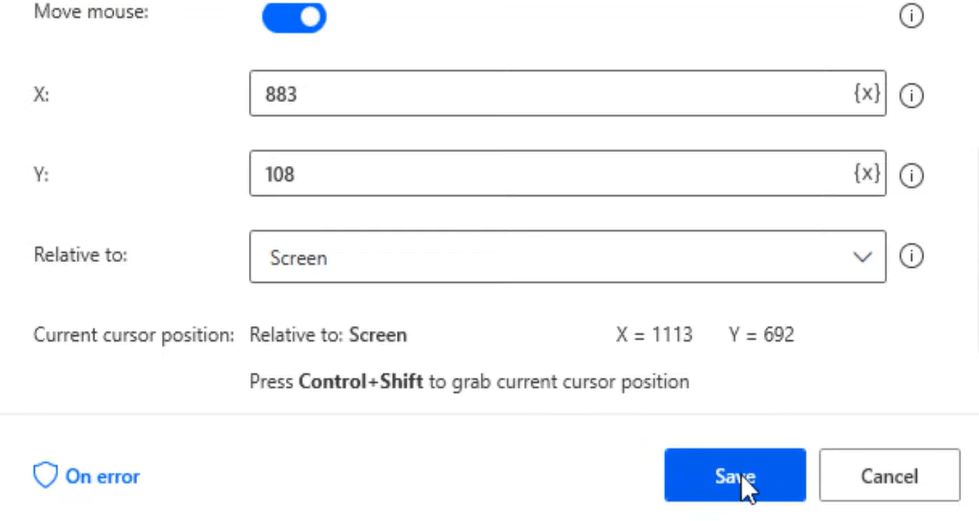 Power Automate Desktop：如何使用發送鼠標點擊功能