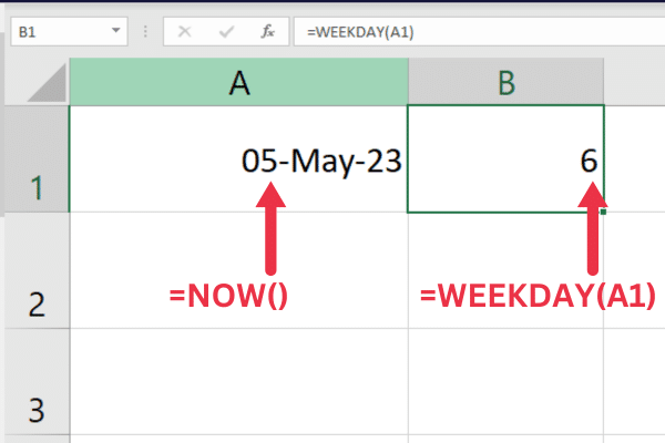 Comment utiliser la fonction Jour de la semaine dans Excel