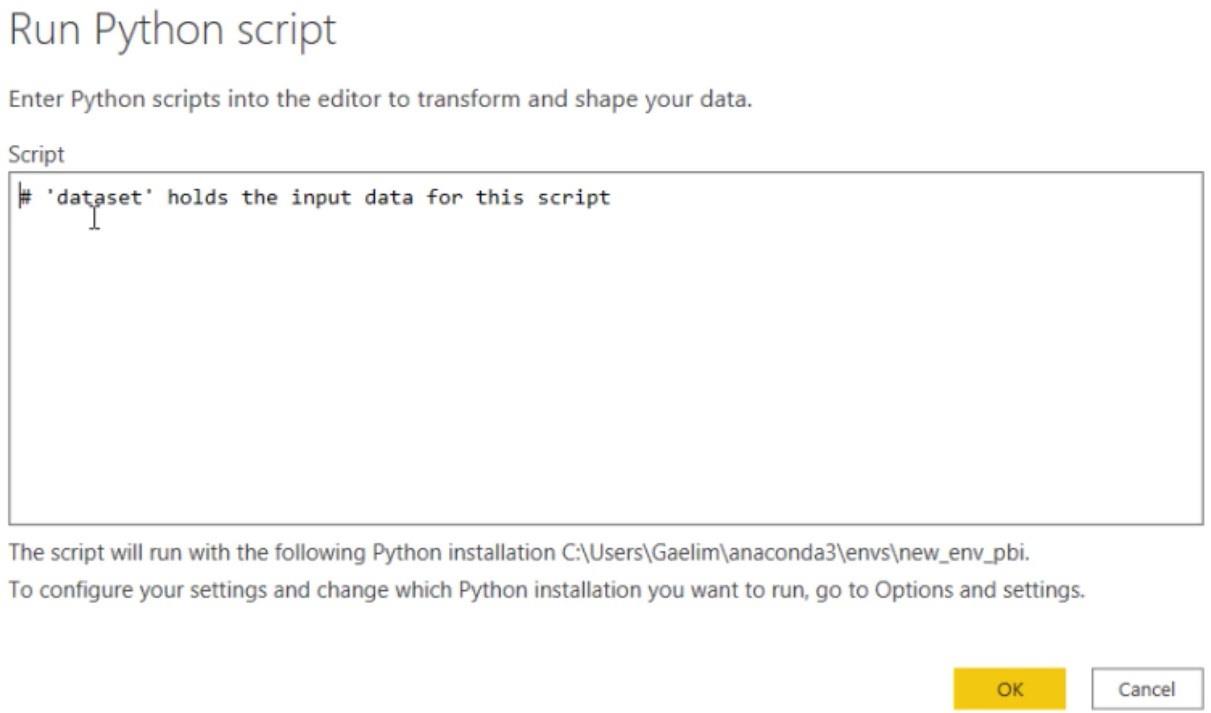 Script Python dans les rapports de données LuckyTemplates