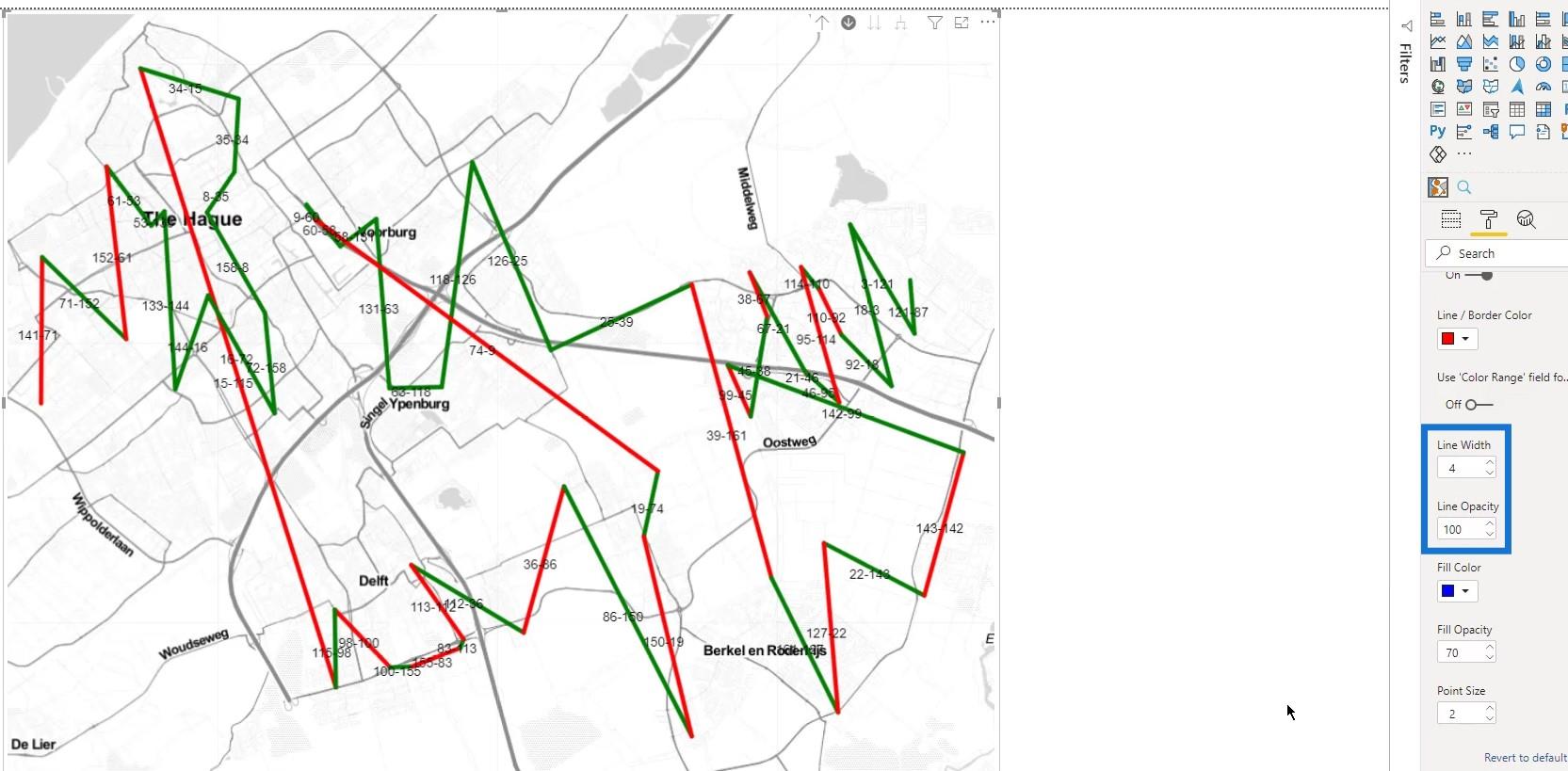 Visuel de carte d'icônes LuckyTemplates : chaînes WKT