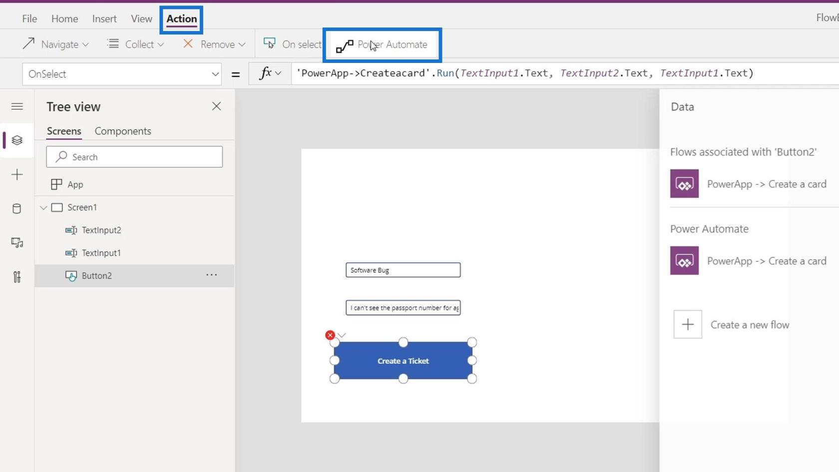 Intégration de PowerApps dans Microsoft Power Automate