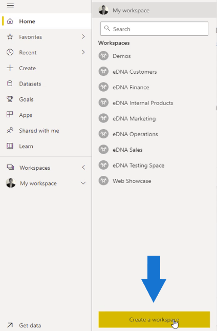 在 LuckyTemplates 和 Analyst Hub 中管理工作區