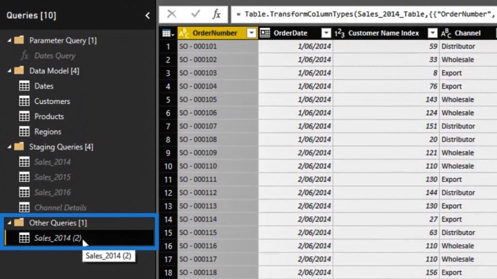 Referirea și duplicarea interogărilor în LuckyTemplates