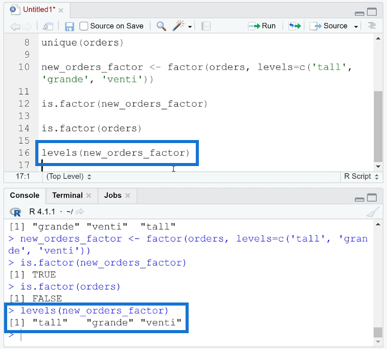 Niveaux de facteurs dans R : utilisation de variables catégorielles et ordinales