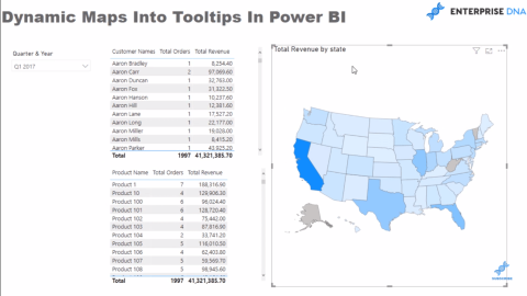 Visualizaciones de datos LuckyTemplates: mapas dinámicos en información sobre herramientas