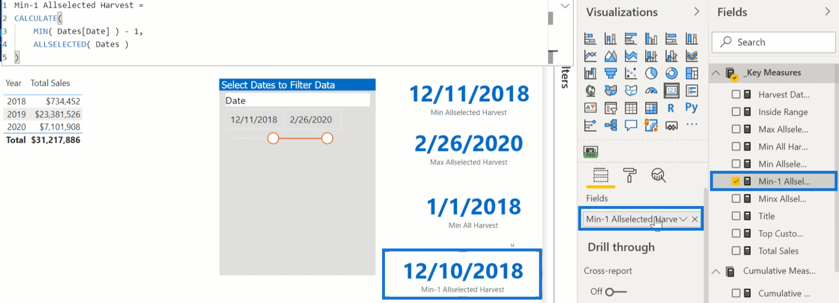 Comment dater la récolte dans LuckyTemplates à l'aide de DAX