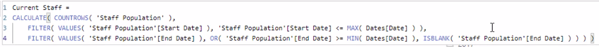 現在スタッフは何名いますか – DAX を使用した LuckyTemplates の複数の日付ロジック